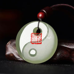 Hetian Jade Pendant with the Bagua Pattern