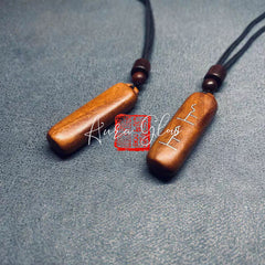 Natural Lightning-Struck Jujube Wood Necklace