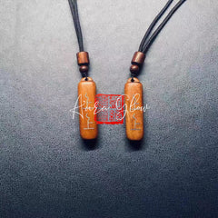 Natural Lightning-Struck Jujube Wood Necklace