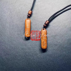 Natural Lightning-Struck Jujube Wood Necklace